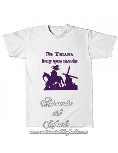 Camiseta con el lema En triana hay que morir