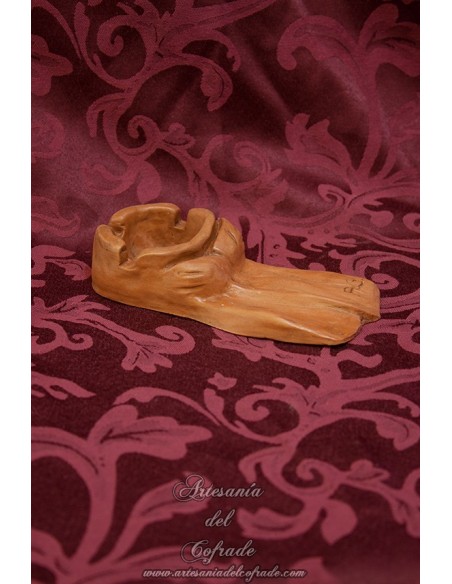 Cenicero en terracota con forma de costal