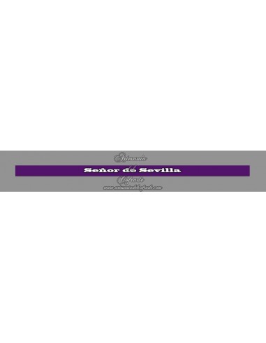 Pulsera de tela con el texto Señor de Sevilla en grande