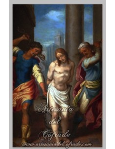 Azulejo rectangular de Jesús azotado