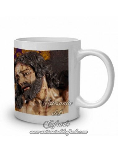 Taza con fotografia del Cristo de la Sed de Sevilla