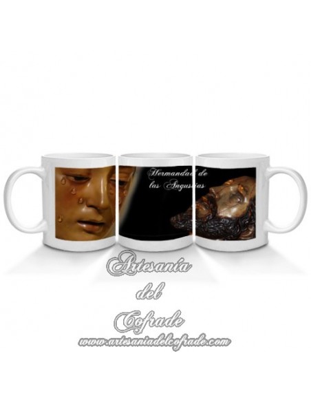 Taza con fotografia de la Virgen de las Angustias de Cordoba