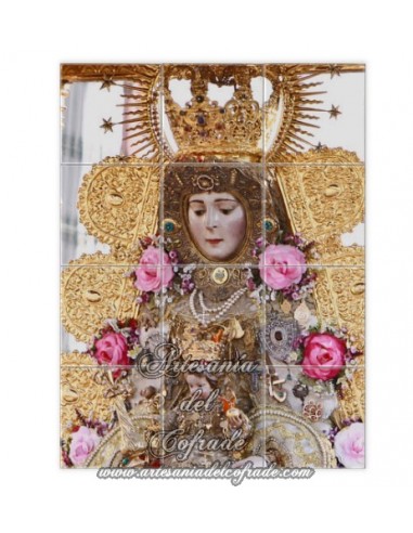 Se vende mosaico de 12 azulejos de la Virgen del Rocio