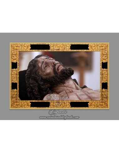 Azulejo rectangular del Cristo de la Caridad en su Traslado al Sepulcro.