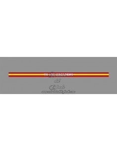 Pulsera de tela con el texto YO SOY MACARENO y bandera España