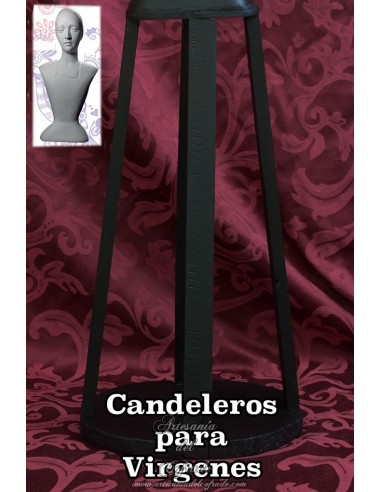 Candelero de madera para el busto de la Esperanza de triana de 75 ctm