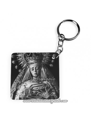 Llavero Cuadrado de la Virgen de la Estrella de Triana