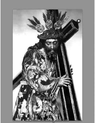 Azulejo rectangular de Nuestro Padre Jesús Nazareno de la O, de Triana.