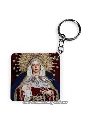 Llavero Cuadrado de la virgen de las Penas de Sevilla