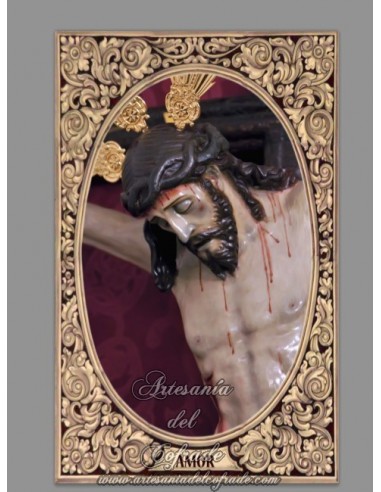 Azulejo rectangular del Santisimo Cristo del Amor de Cordoba