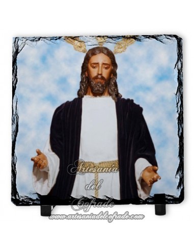 Pizarra cuadrada de Nuestro Padre Jesús de la Redención en el Beso de Judas de Sevilla