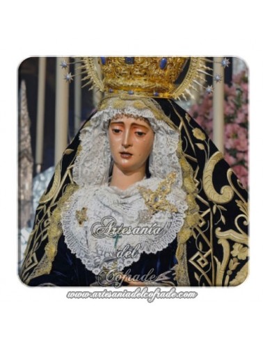 Imán cuadrado de plastico  de la Virgen del Valle de Sevilla
