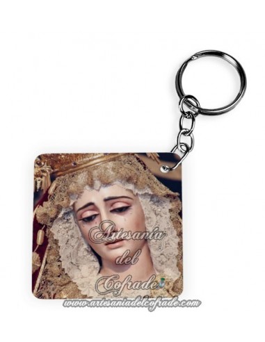 Llavero Cuadrado de la Virgen de la Victoria de Sevilla