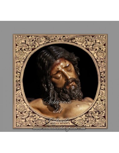 Precioso Azulejo cuadrado del Cristo de la Buena Muerte de Sevilla
