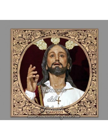 Azulejo cuadrado de la Borriquita de Córdoba