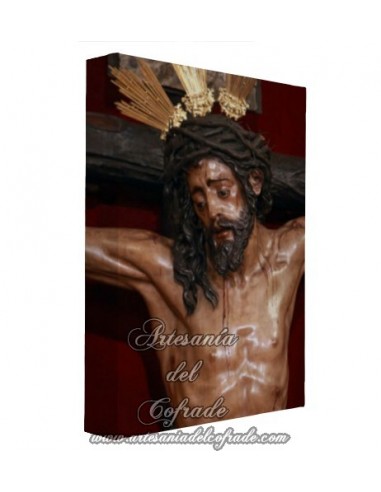 Lienzo con bastidor 20x30 del Cristo de la Conversion de Montserrat de Sevilla