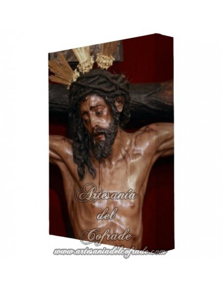 Lienzo con bastidor 20x30 del Cristo de la Conversion de Montserrat de Sevilla