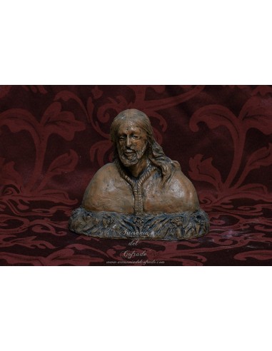 Busto de Cristo realizado en terracota de 15 ctms
