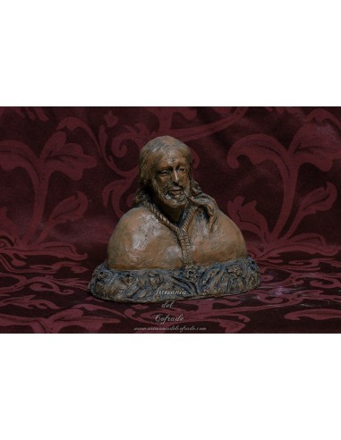 Busto de Cristo realizado en terracota de 15 ctms