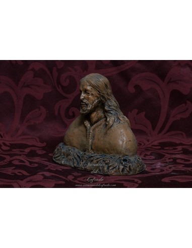 Busto de Cristo realizado en terracota de 15 ctms