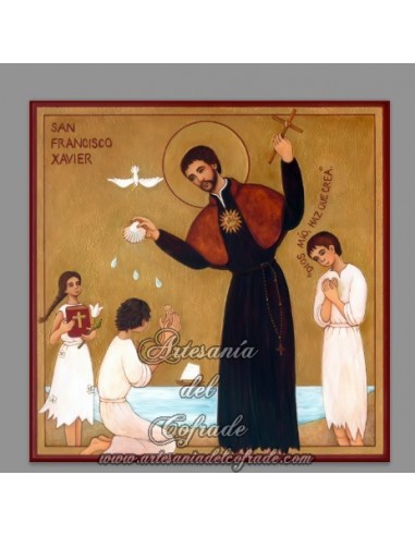 Azulejo cuadrado de San Francisco Javier