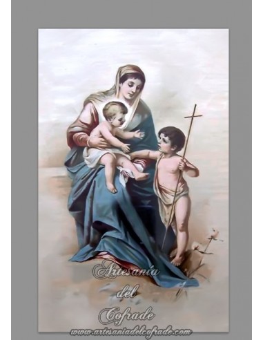 Se vende esta cerámica de la Virgen Maria con el Niño Jesus y San Juanito - Tienda Cofrade