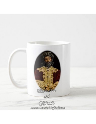 Taza con fotografia del Cristo de la Sentencia de Sevilla
