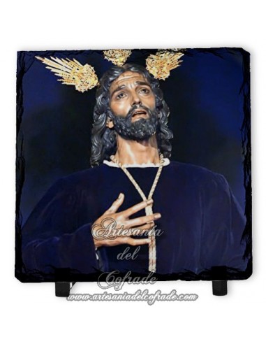 Baldosa de Pizarra cuadrada del Cristo de la Victoria (Hermandad de la Paz,Sevilla)
