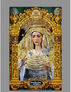 Azulejo rectangular de la Virgen del Rocío (Hermandad de la Redención de Sevilla)