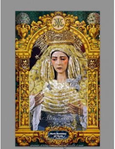 Azulejo rectangular de la Virgen del Rocío (Hermandad de la Redención de Sevilla)