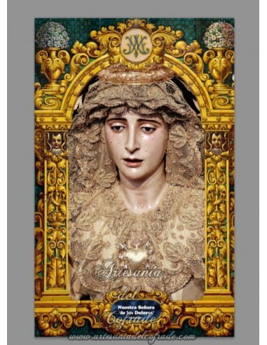 Azulejo rectangular de la Virgen de los Dolores de Sevilla (Cerro del Aguila)
