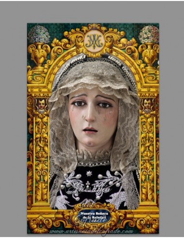 Se vende baldosa de cerámica de la Virgen de la Soledad de Cádiz