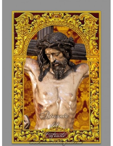 Azulejo rectangular del Stmo. Cristo del Buen Fin de Sevilla (Cofradia del Buen Fin)