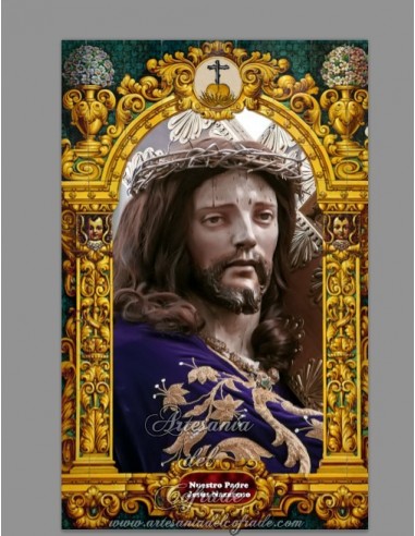 Azulejo rectangular de Jesús Nazareno de Priego (Cordoba)