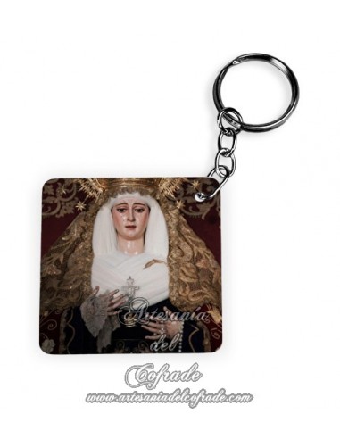 Llavero Cuadrado de la Virgen de la Palma de Sevilla