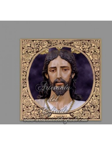 Azulejo cuadrado de Ntro Padre Jesús Cautivo ante Pilato de Sevilla (Torreblanca)