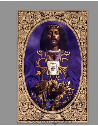 Azulejo rectangular del Cristo de Medinaceli de Madrid