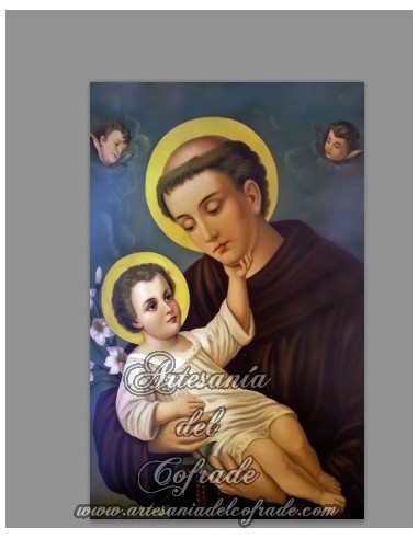 Azulejo rectangular de San Antonio de Padua