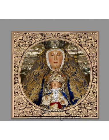 Azulejo cuadrado de Nuestra Señora de los Reyes (Patrona de Sevilla)