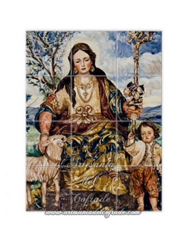 En venta retablo de 12 azulejos de la Divina Pastora de Cantillana