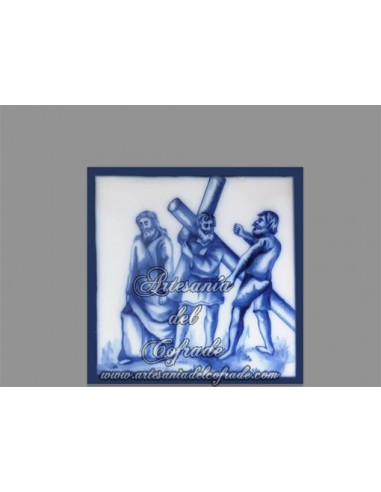 Se vende cerámica con momento de la Pasión de Cristo.REF:005