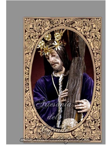 Azulejo rectangular de Nuestro Padre Jesús Nazareno de Aguilar de la Frontera (Córdoba)