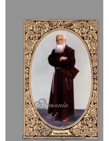 Se vende esta cerámica rectangular con Fray Leopoldo de Alpandeire - Tienda de Productos Religiosos