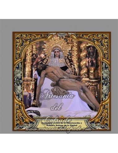 En venta esta cerámica de la Virgen de la Piedad y el Cristo de la Misericordia de Sevilla (Cofradía del Baratillo)