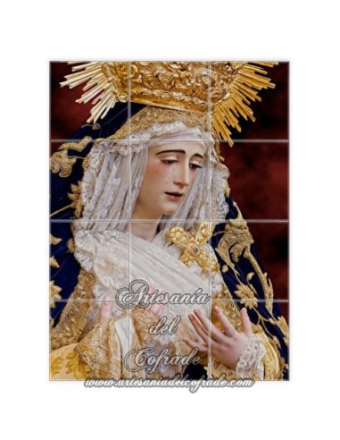 Se vende este mosaico de cerámica de la Virgen de Loreto de Sevilla. Cofradia de San Isidoro