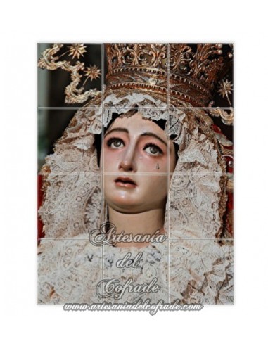 En venta este mosaico de 12 azulejos de Madre de Dios de la Palma de Sevilla. Cofradia del Cristo de Burgos