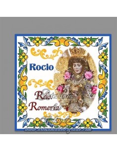 Azulejo cuadrado de Recuerdo de la Romeria del Rocio en venta en tu Tienda Online de confianza