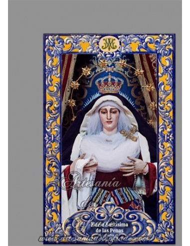 Cerámica de la Virgen de las Penas de Cádiz (Cofradía de La Palma) en venta solo en nuestra Tienda Cofrade online