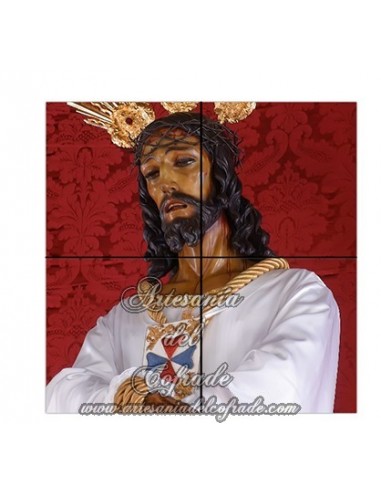 Retablo de 4 azulejos de Nuestro Padre Jesús Cautivo de Málaga en venta en nuestra tienda online cofrade