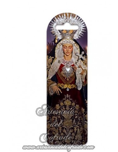 Marca página de plástico de María Santísima de las Lágrimas (Cofradía de la Piedad de Cádiz)